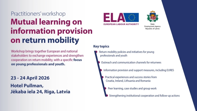 Pasākuma afiša angļu valodā