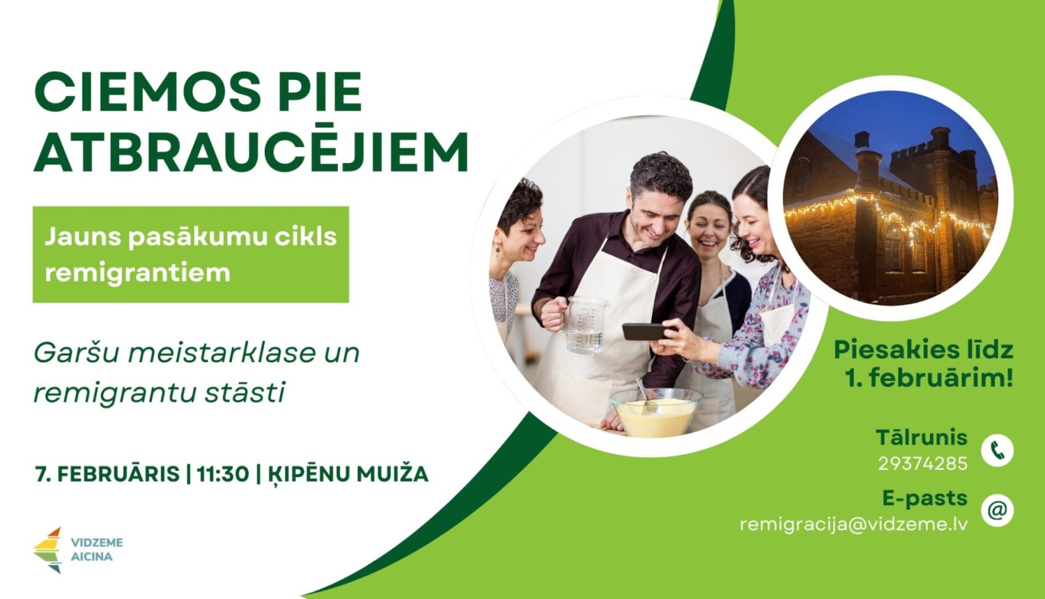 Infografika-pasākumu cikls remigrantiem “Ciemos pie atbraucējiem”